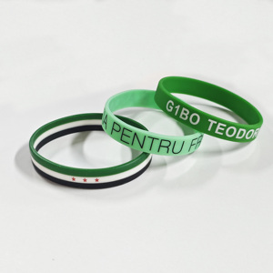 Pulsera de Silicona Delgada con Logotipo Personalizado, Pulsera Personalizada para Material Promocional Electoral - Product Image 1