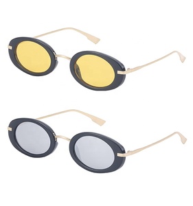 แว่นกันแดดทรงวงรีกรอบเล็ก ดีไซน์วินเทจสุดฮิตสำหรับผู้หญิงและผู้ชาย - Product Image 4