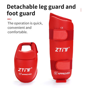 Pelindung Kaki Bantalan Karate <span class=keywords><strong>Shin</strong></span> Profesional dengan Pelindung Kaki Yang Dapat Dilepas - Product Image 3