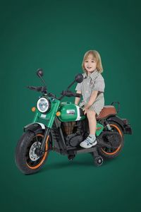 Moto électrique pour enfants en plastique 12V avec télécommande parentale, lumières LED cool et musique SAMATE SMT-118 - Product Image 2