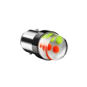 Strobe 1157 Led P21/5W Bay15D 1157 COB RGB Car Brake Bulb Led Tail Stop Light 12V Flashing 1157 Light Bulb