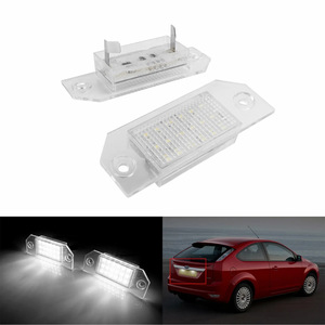 Luces LED para matrícula Mk2 para Ford Focus C Max, 177 mm, carcasa transparente, luz blanca, tipo empotrado - Product Image 4