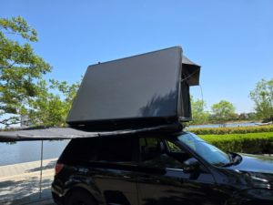 Tente de toit extérieure légère, imperméable, quatre saisons, en aluminium, à ouverture automatique rapide pour SUV - Product Image 3