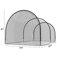 Cage de frappe portable robuste pour entraînement en extérieur, équipement de baseball et softball, filet de baseball pour cages