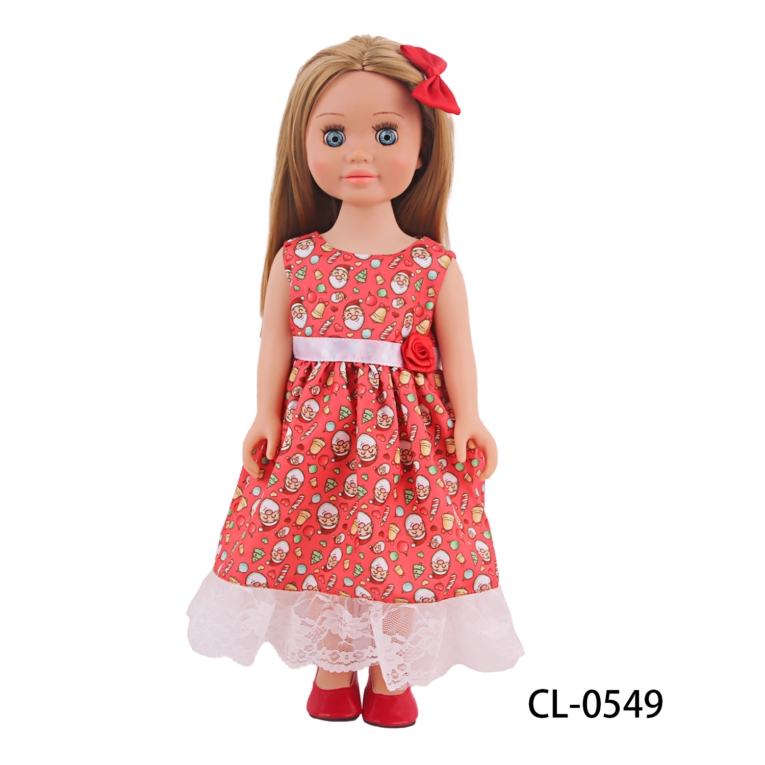 OEM ODM Custom 18 Inch American Doll Christmas Dress Red Santa Outfit with  Lace Trim and Bow Wholesale| Alibaba.com