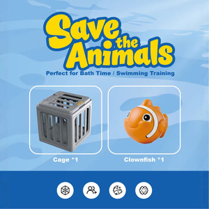 Jouets de plongée transfrontaliers pour enfants, jouets de piscine pour enfants, jouets de sauvetage aquatique pour enfants, jouets de sauvetage mignons en forme d'animaux marins - Product Image 5