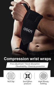 Bandes de maintien élastiques réglables pour poignets, pour entraînement fitness, musculation, haltérophilie et powerlifting, usage intensif - Product Image 2