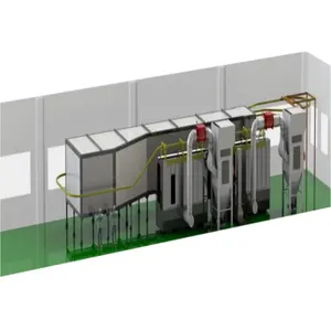 自動カスタマイズ可能な粉末組立ラインキャビネット表面を粉末化