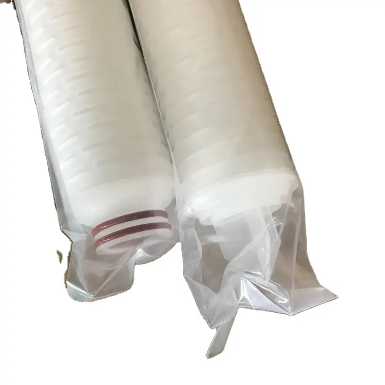 Vloeistoffiltratie 0.1 - 0.45 Micron Pes Membraanfilterpatronen En 0.2Micron Geplooide Patroonfilter Polyester Filterpatroon