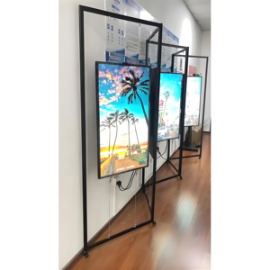 65 "75" 86 "98" siêu mỏng độ sáng cao màn hình quảng cáo lớn 2k 4k 3000-5000 nits video LCD menu cửa sổ hiển thị kỹ thuật số - Product Image 2