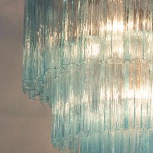 Nouveau design Bars <span class=keywords><strong>d</strong></span>écoratifs modernes Lobby Chambres Lustre en verre bleu - Product Image 5