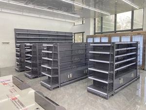 Runda 8 Étagères Supermarché Gondole Présentoir Conception <span class=keywords><strong>Etagere</strong></span> Magasin Blanc Métallique Léger Centre Commercial Présentoir 10set - Product Image 4