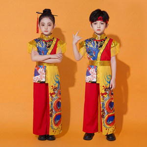 中国风唐装儿童服装小学生表演服男女通用涤纶材质 - Product Image 5