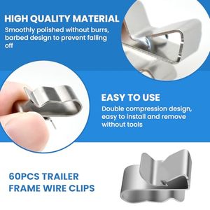 Kẹp dây thép không gỉ, kẹp cáp thép không gỉ 304 23 mm bảng điều khiển năng lượng mặt trời kẹp dây đôi - Product Image 4