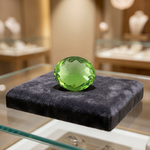 Peridoto Natural de Calidad AAA, Gemas Sueltas de Vidrio para Joyería, Corte Facetado Ovalado, Color Verde, Regalo Curativo para Mujeres y Niñas - Product Image 3