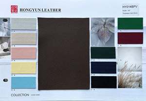 Cuero de PVC con Textura de Lichi en Color Personalizado, Resistente a la Abrasión, Duradero, Impermeable y Ecológico <span class=keywords><strong>para</strong></span> Bolsos, Zapatos y Automóviles - Product Image 4