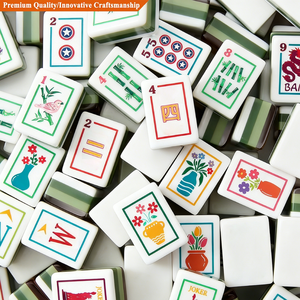 Juego de Mahjong de Plástico de Lujo Moderno Personalizado, con Capas, Impresión UV, Grabado, Mini, de Viaje, 4 Capas, Fichas de Mahjong Americanas de Acrílico, Estilo <span class=keywords><strong>Casino</strong></span> - Product Image 1