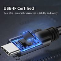 Câble de transfert de données USB C Usine de haute qualité PD 20V 5A 100W Charge rapide 10Gbps câble usb 3.1 vers type c