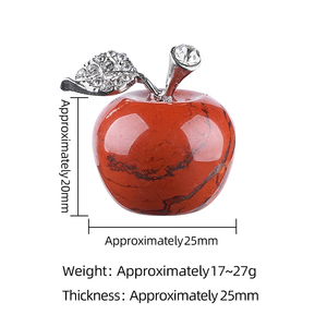 Prix d'usine, cristal poli pour la guérison énergétique et spirituelle, <span class=keywords><strong>améthyste</strong></span>, quartz rose, sculpture de pomme, artisanat pour la décoration de la maison - Product Image 5