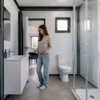 Maison conteneur préfabriquée modulaire extensible de 40 pieds, adaptée aux animaux de compagnie, pour hôtel, villa, complexe hôtelier, personnalisable DDP