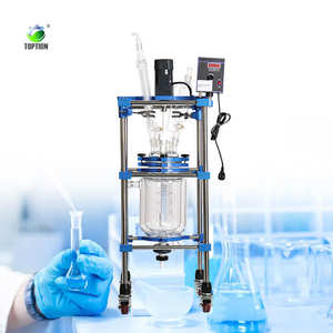 Reactor de vidrio de una sola capa 50L reactor químico directo para mezclar - Product Image 5