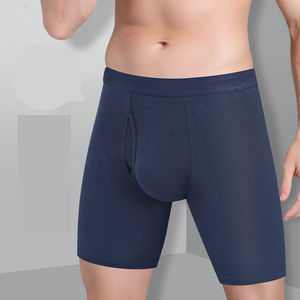 Fabricant Boxer long personnalisé 91modal 9spandex Sous-vêtements masculins de haute qualité Boxers longs pour hommes avec logo - Product Image 2