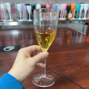 Verres à vin rouge modernes en plastique sans BPA de 414 ml (14 oz) – Incassables et réutilisables – Vente en gros usine – Flûtes à champagne - Product Image 1