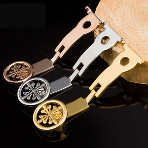 NOUVEAU Bracelet de montre en acier inoxydable de haute qualité, fermoir de bracelet, <span class=keywords><strong>boucle</strong></span> de montre en <span class=keywords><strong>or</strong></span> et en argent, déployant - Product Image 4