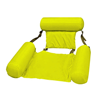 Hamac gonflable pliable et facile à transporter, lit d'eau pour la piscine, ajustable, avec dossier, divertissement, sécurisé, chaise matelas