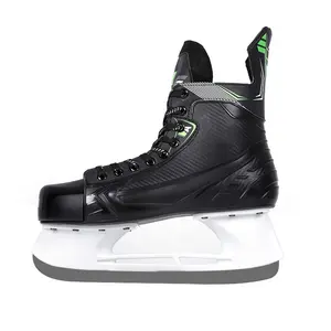 Pattini da hockey su ghiaccio con guscio rigido scarpe da pattinaggio su ghiaccio per Hockey su velocità