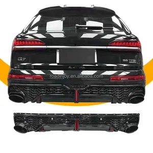 Rsq7 Đen khuếch tán phía sau cho <span class=keywords><strong>Audi</strong></span> <span class=keywords><strong>Q7</strong></span> <span class=keywords><strong>Rear</strong></span> Bumper khuếch tán 2020 2021 2022 2023 - Product Image 1