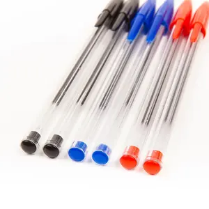 最高の販促学校のオフィスは、カスタムロゴ付きの安価なプラスチックスティックペンを使用していますシンプルで滑らかで永続的なボールペンをまとめて