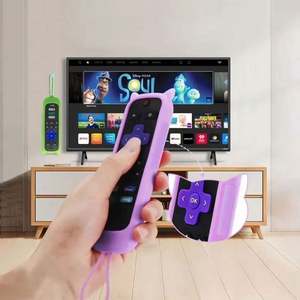 Luminous Silicone Case for TV Remote Control <b>Dust</b> Cover Anti-slip Protective Holder <b>Dust</b>-proof Living Room Single Tier - Product Image 4