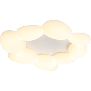 New Cream-Style LED Ceiling Lamp Designer Crystal Body with Stainless Steel Base for Bedroom Dining Living <b>Room</b> <b>AC</b> Powered - Product Image 6