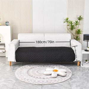 高級両面リバーシブルモダン布犬用ソファパッド防水洗えるペットブランケットソリッドパターン家具ソファカバー - Product Image 4