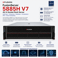 Serveur en rack 4U 4 sockets XFusion FusionServer 5885H V7 Intel Xeon pour la virtualisation de bases de données d'entreprise, le calcul haute performance (HPC) et le calcul en nuage