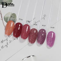 BD Automne et Hiver 204 Couleurs Solide Brillant Brillant Paillettes Paillettes Shimmer Hema/Hpma/Tpo Free Soak Off Private Label