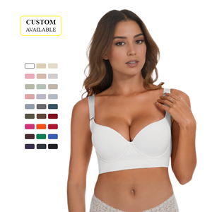 Auf Lager Damenunterwäsche Große Größen Nahtloser Bügel-BH Push-Up Sport-BH Übergrößen-BHs - Product Image 1