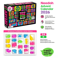 Calendrier de l'Avent de Noël 2026 Jouet TPR Boîte Mystère 24 Jours Squishy Anti-stress Surprise Cadeau Enfant Vente en Gros Usine