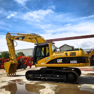 Excavatrice Caterpillar Cat325C d'occasion, pelle sur chenilles hydraulique avec équipement de construction essentiel, moteur et pompe - Product Image 6