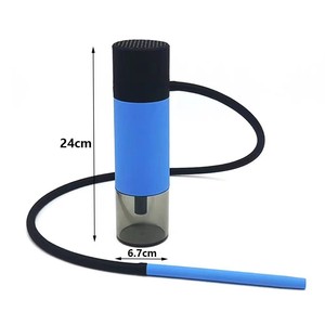 Chicha portable 24 cm pour voiture, mini chicha de voyage avec bouteille d'eau pour une utilisation nomade - Product Image 4