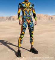 Combinaison de cosplay King Mcgreen Star pour homme, combinaison cool de couleur vive, costume steampunk, fête d'Halloween, carnaval, costume Zentai pour homme et femme