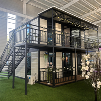 Prix d'usine – Maison conteneur à deux étages de 20 pieds avec design moderne pour bureau, atelier et logement