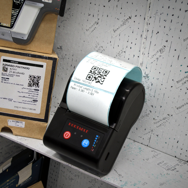 58mm Mini Imprimante Thermique Portable Thermal Receipt Printer for Android IOS Wireless Bluetooth Mobile Printer Attach to Belt