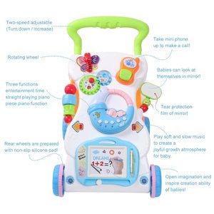 Marche-bébé avec volant, musique, boutons lumineux, pour apprendre à se tenir debout - Product Image 6