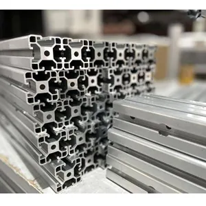 Günstigster Fabrik preis Ral9006 Pulver beschichtung Kunden spezifisches Profil Extrudierter Aluminium rahmen Rohmaterial/Eloxal/Pulver beschichtung