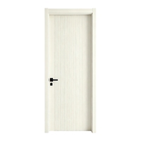 Portes en MDF classiques en promotion pour maisons, portes en bois composite MDF, portes blanches avec cadre, portes intérieures noires, porte en bois insonorisée