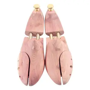 Top sales Price Design Custom Twin Tube Shoe Lasts Adjustable Red Cedar Wooden Shoe Tree