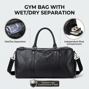 Sac de sport imperméable grande capacité avec compartiment sec/humide, personnalisable avec logo, sac de voyage <span class=keywords><strong>week</strong></span>-<span class=keywords><strong>end</strong></span> grande capacité pour hommes - Product Image 1