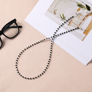 Chaîne de <span class=keywords><strong>lunettes</strong></span> rétro en imitation perle, minimaliste, antidérapante, <span class=keywords><strong>cordon</strong></span> pour <span class=keywords><strong>lunettes</strong></span> - Product Image 4